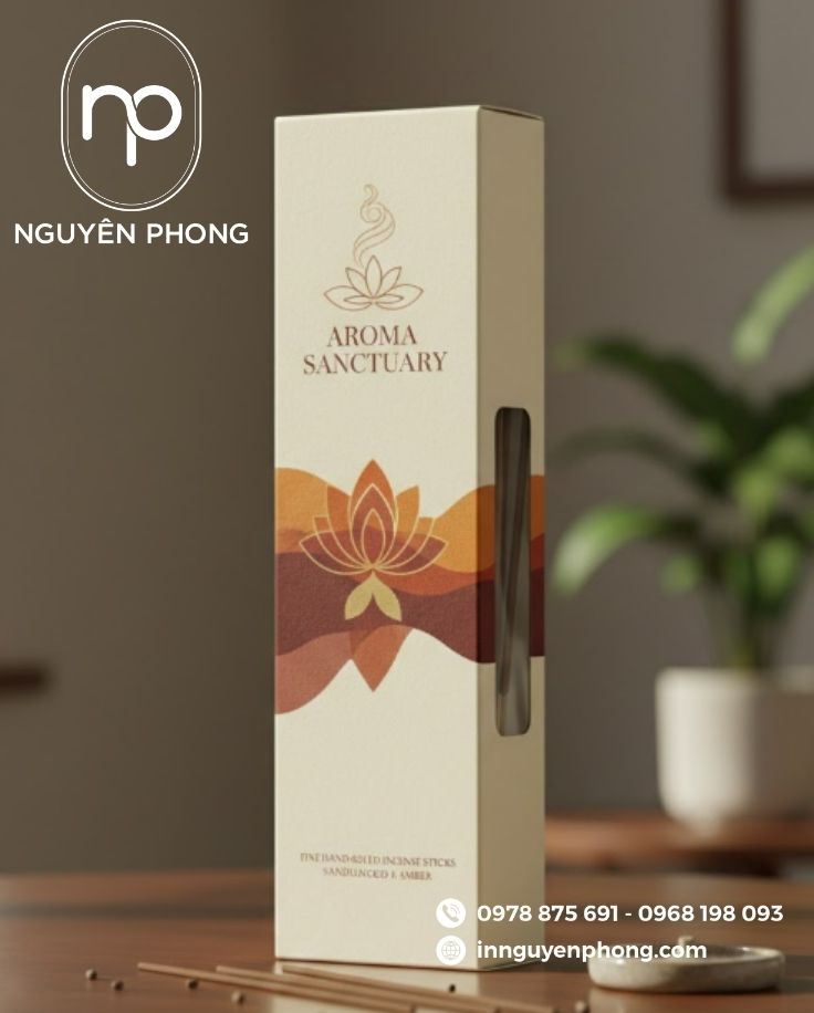 Mẫu in hộp đựng nhang trầm cao cấp 